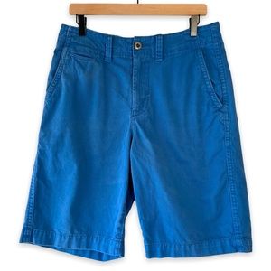 American Eagle Men’s Longboard Flat Front Chino Shorts - Blue